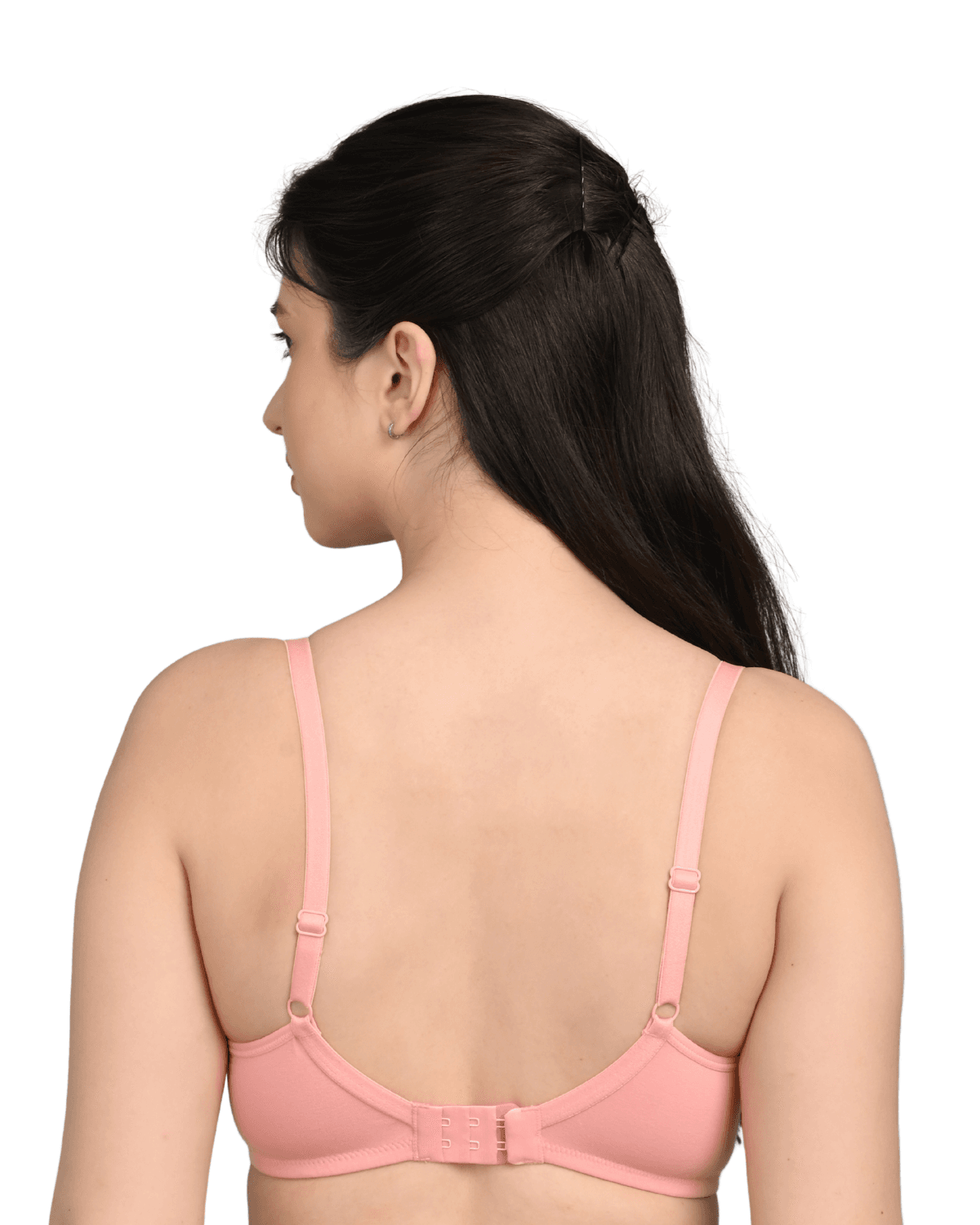Back view showing the hook closure and adjustable straps
