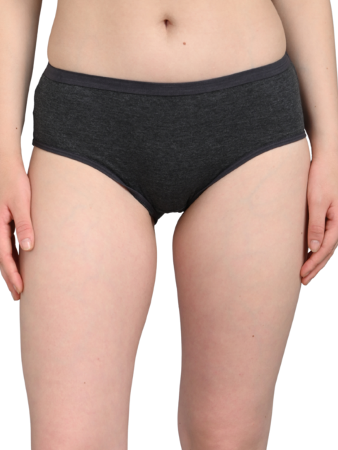 Everyday Panties for Women | Brief Cut | Soft Breathable Fabric | Full Coverage Fit | No Visible Lines | Black