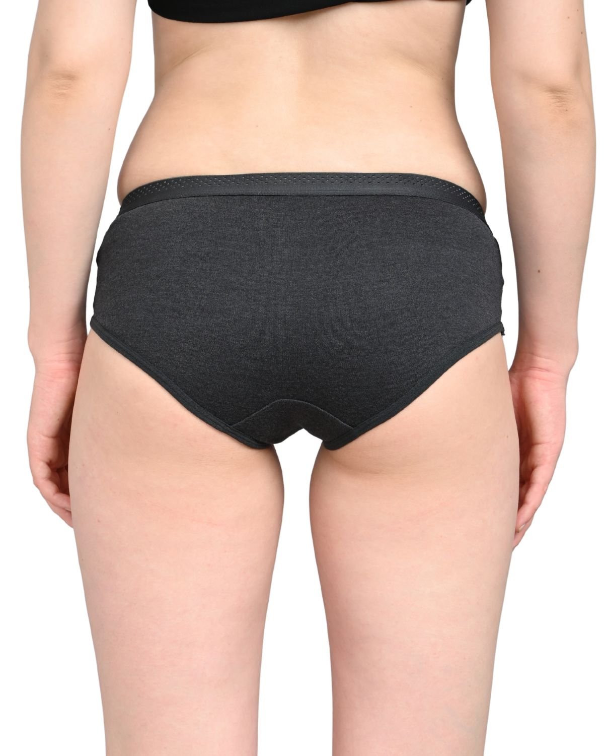 Everyday Panties for Women | Brief Cut | Soft Breathable Fabric | Full Coverage Fit | No Visible Lines | Black - Image 2