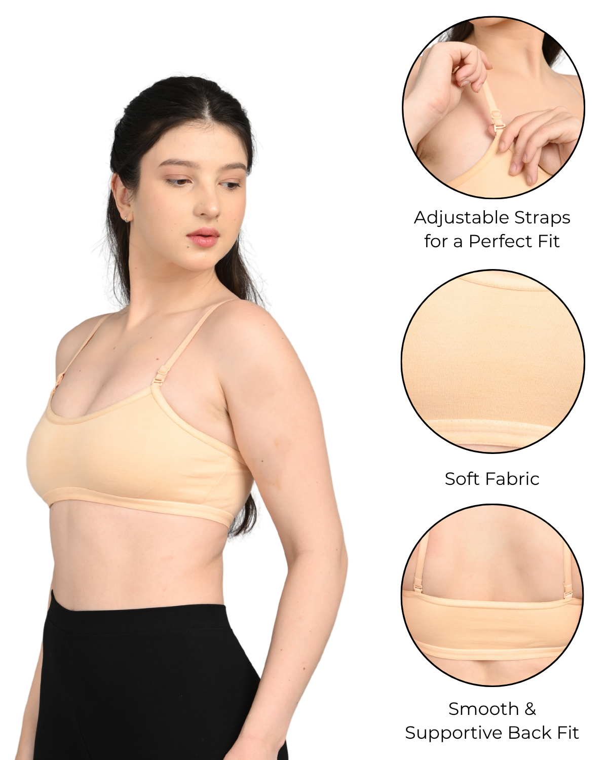 Starter Bra for Teens | Soft & Comfortable | Non-Padded Daily Wear | Begie - Image 5