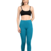 Cotton Leggings for Women with Pockets | Mid Waist | Slim Fit | Stretchable Everyday Wear | Green