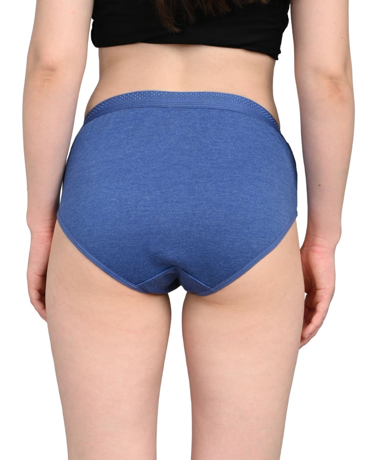 Everyday Panties for Women | Brief Cut | Soft Breathable Fabric | Full Coverage Fit | No Visible Lines | Blue - Image 2