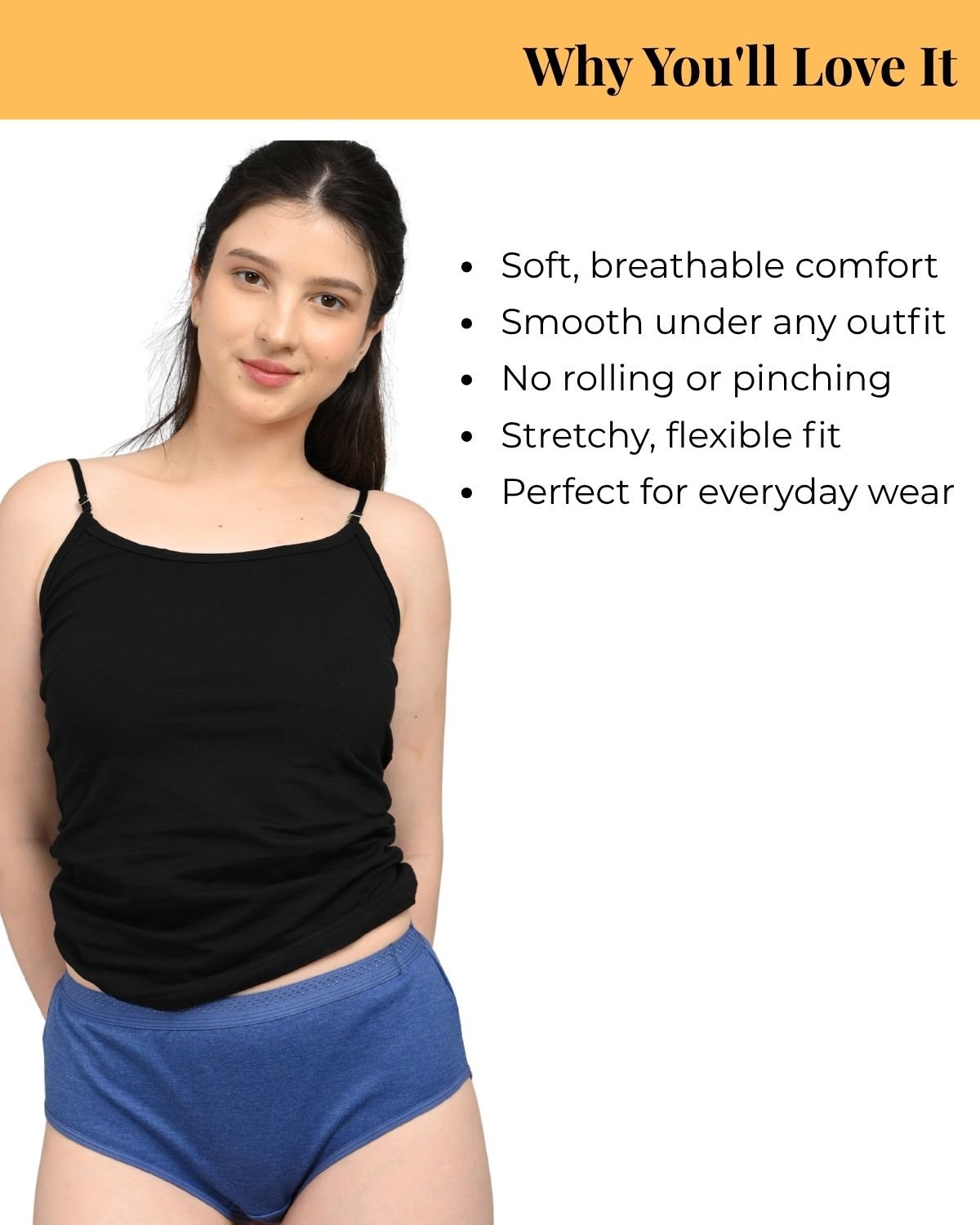 Everyday Panties for Women | Brief Cut | Soft Breathable Fabric | Full Coverage Fit | No Visible Lines | Blue - Image 5