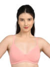 Full Coverage Cotton Bra for Women | Soft Breathable Fabric | Non-Padded | Everyday Support & Comfort | Light Pink