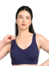 Seamless Sports Bra for Women | U-Shape Back | Light Support | Soft Stretch Fit | Purple