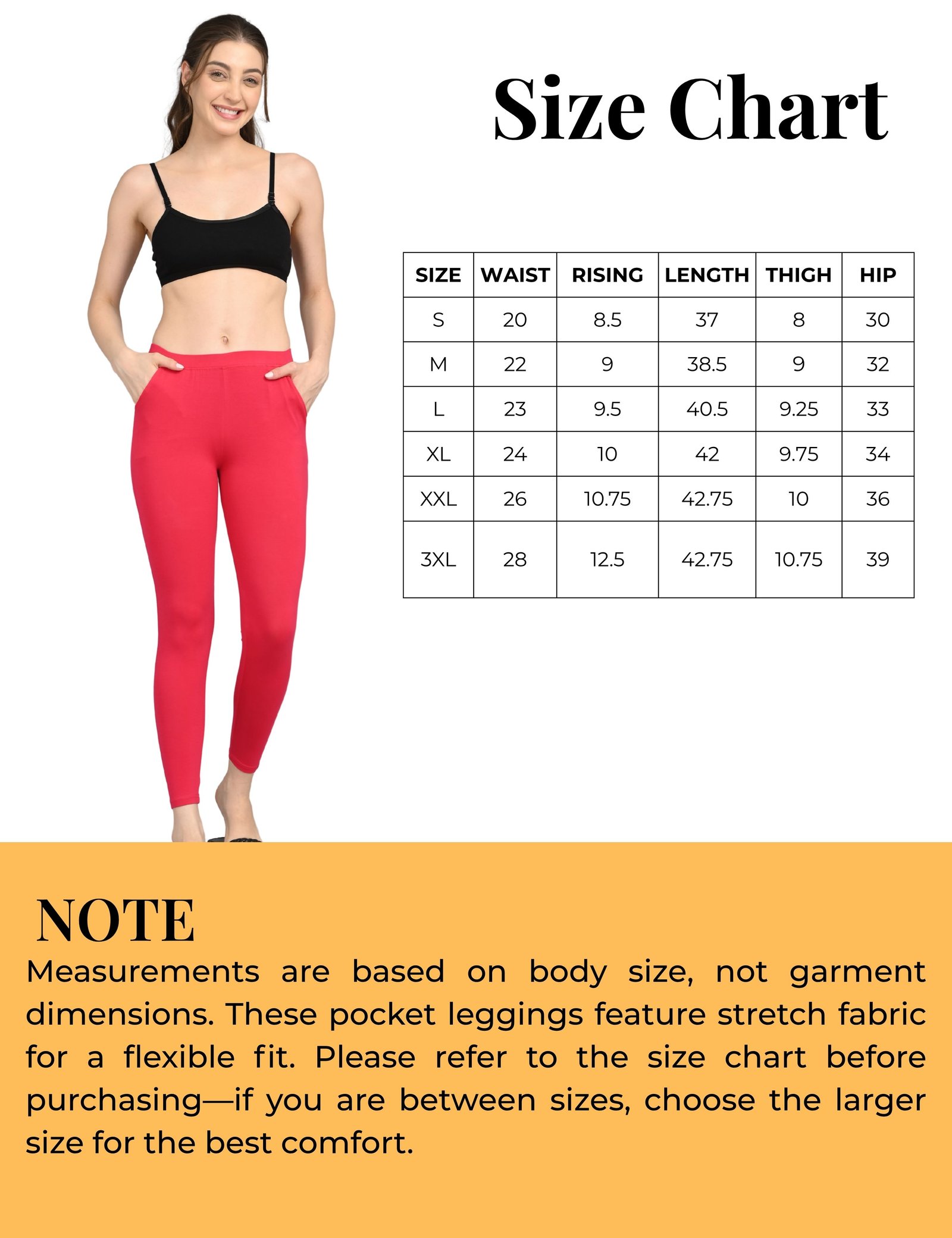 Cotton Leggings for Women with Pockets | Mid Waist | Stretchable Everyday Wear | Red and Dark Red | Pack of 2 - Image 4